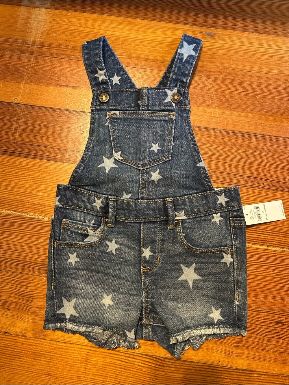 Old Navy Star-Print Denim Girls Overalls